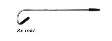 Preview: Dachrinnenbürste Ø 15 cm - Länge 120 cm - 4er-Gebinde - auf Wunsch mit 3 Sicherungsklammern