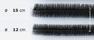 Dachrinnenbürste Ø 12 cm - Länge 80 cm - 1 = einzeln - korrosionsfreier Edelstahldrehdraht - wählen Sie Ihre gewünschte Anzahl