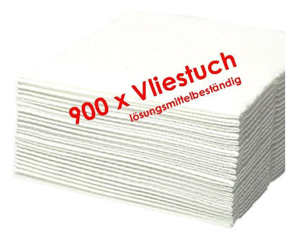 900 Stück Vliestücher / Maschinenputztücher weiß, ca. 900 Stück im Karton