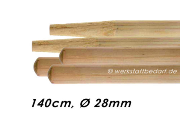 Besenstiel Ø 28 mm - Länge 140 cm - aus Kiefer - mit Konus
