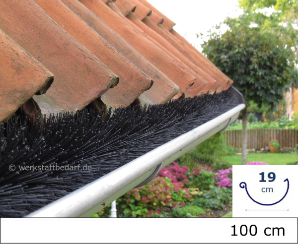 Dachrinnenbürste Ø 19 cm - Länge 100 cm - 120 Stück - Palette