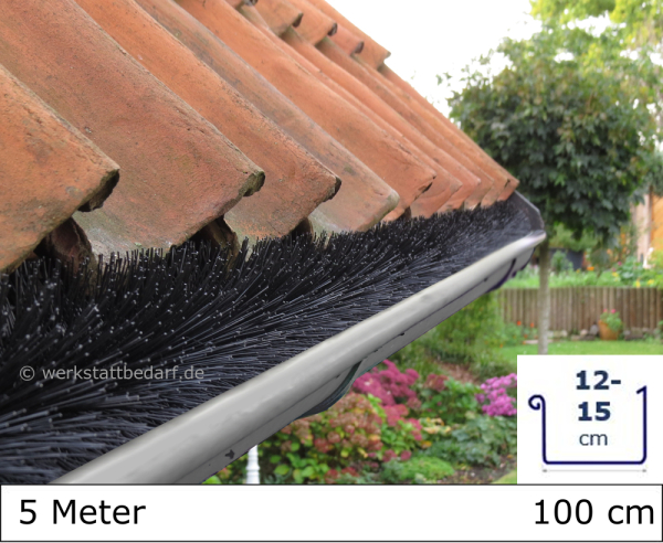 Dachrinnenbürste Ø 8 cm - Länge 100 cm - 5er-Gebinde
