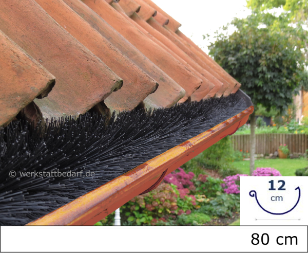Dachrinnenbürste Ø 12 cm - Länge 80 cm - 1 = einzeln - korrosionsfreier Edelstahldrehdraht - wählen Sie Ihre gewünschte Anzahl