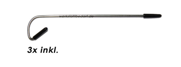Dachrinnenbürste Ø 15 cm - Länge 120 cm - 4er-Gebinde - auf Wunsch mit 3 Sicherungsklammern