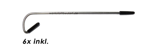 Dachrinnenbürste Ø 12 cm - Länge 120 cm - 8er-Gebinde - auf Wunsch mit 6 Sicherungsklammern