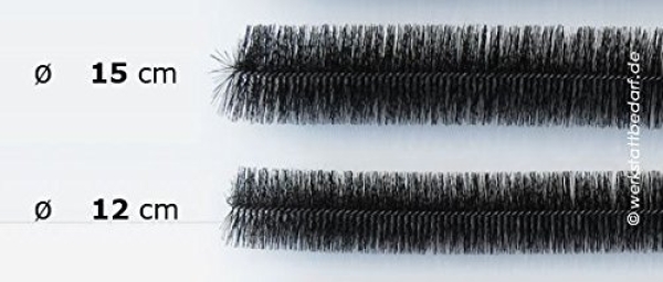 Dachrinnenbürste Ø 12 cm - Länge 100 cm - 1 = einzeln - korrosionsfreier Edelstahldrehdraht - wählen Sie Ihre gewünschte Anzahl