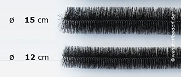 Dachrinnenbürste Ø 12 cm - Länge 100 cm - 1 = einzeln - korrosionsfreier Edelstahldrehdraht - wählen Sie Ihre gewünschte Anzahl