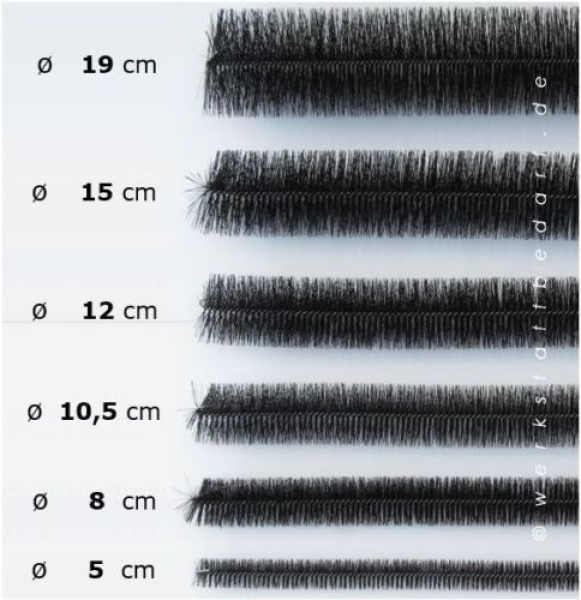Dachrinnenbürste Ø 15 cm - Länge 100 cm - 1 = einzeln - wählen Sie Ihre gewünschte Anzahl